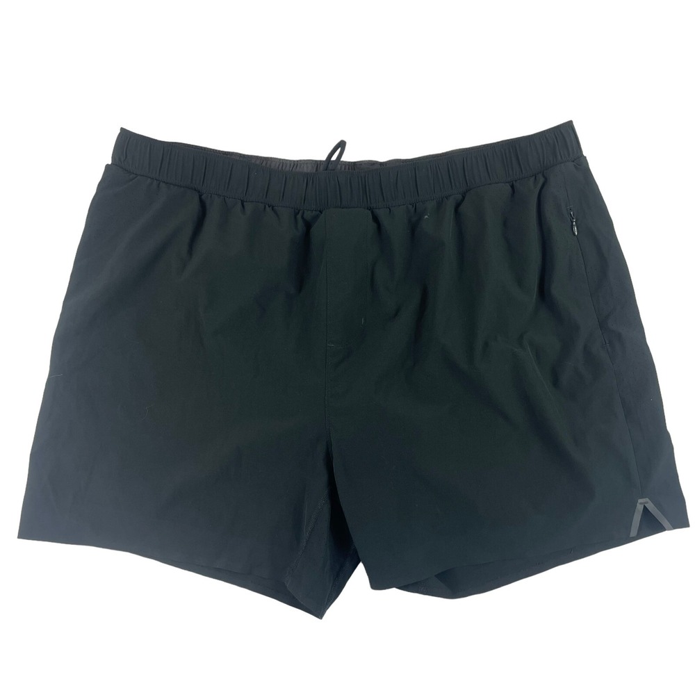 Rhone Lined Performance Black Mens Athletic Shorts Size 2XL XXL RN141364